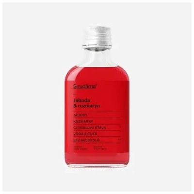 Sirupárna Jahodový sirup s rozmarýnem 100 ml