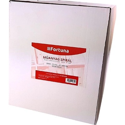 FORTUNA Пластмасова спирала за подаване на документи FORTUNA 51mm 411-450 листа бяла 50/drum 09.0053302 (09.0053302)