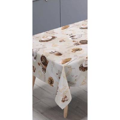 Obrus PVC 214A, metráž, 20 m x 140 cm, coffee, IMPOL TRADE