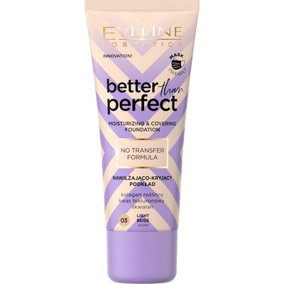 Eveline Cosmetics Better than Perfect krycí make-up s hydratačným účinkom 03 Light Beige Warm 30 ml