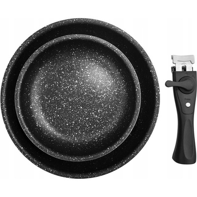 Orion 2x GRANITOVÁ pánev sada 20+26 cm odnímatelná rukojeť