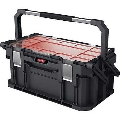 Keter Connect Cantilever Box s organizérem 22" 57x32x25cm černý/červený 17203104