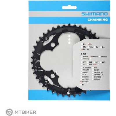 Shimano Acera FC-M361 prevodník, 42T, 3x8