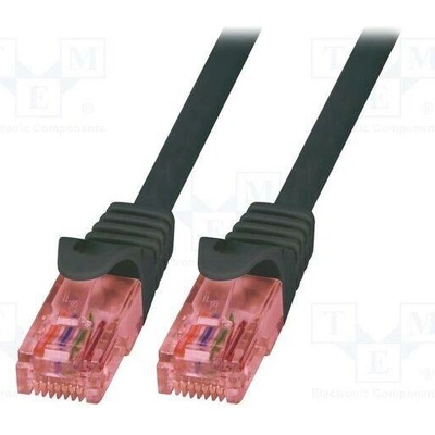 Logilink CQ2043U Patch U/UTP Cat 6 RJ45 vidlice lanko Cu 1,5m černý
