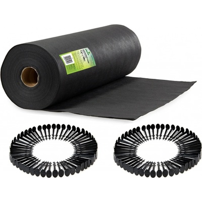 Plonos Záhradná netkaná agrotextília 1,6 x 100 m + 100 kolíkov