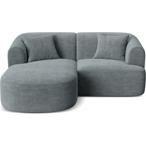 Cosmopolitan Design Тъмносив ъглов диван от рипсено кадифе (ляв ъгъл) Campi - Cosmopolitan Design (COS_LC_S_266_F1_CAMPI6)