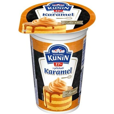 Mlékárna Kunín Šlehačka De Luxe karamel 27 % 200g – Sleviste.cz