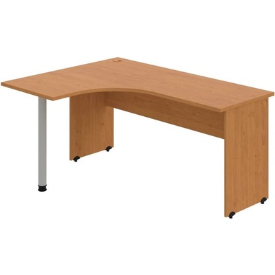 OFFICE PRO s.r.o. HOBIS kancelársky stôl pracovný tvarový, ergo pravý - GE 60 P, jelša