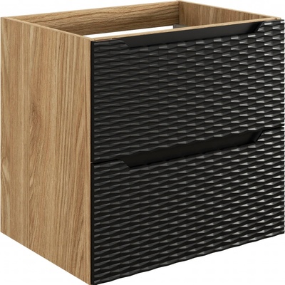 Comad Ocean Black skrinka 60x46x57 cm čierna-dub OCEAN BLACK 82-60-2S