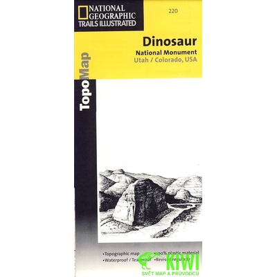 mapa Dinosaur National Monument 1:78,125 t. voděodolná NG