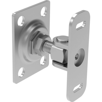 Umakov INOX záves nastaviteľný s kotviacou prírubou, M12 D8/53F-M12-K