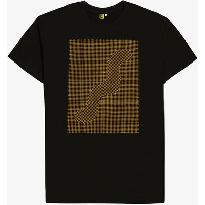 Černé tričko Snake Yellow