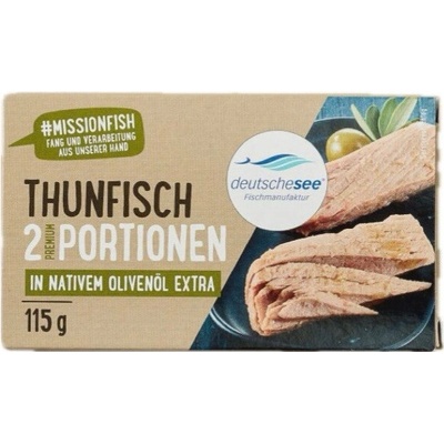 Deutsche See Tuňákové filety v extra panenském olivovém oleji 115 g