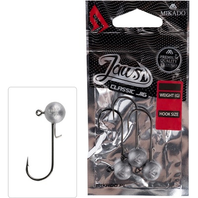 Mikado Jigové hlavičky Jaws Classic 3ks vel. 6 15g