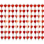 GoDan Heart curtain metallic red 100x200cm