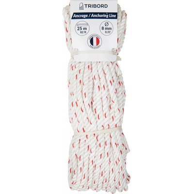 TRIBORD Lodné kotviace lano 8 mm × 25 m