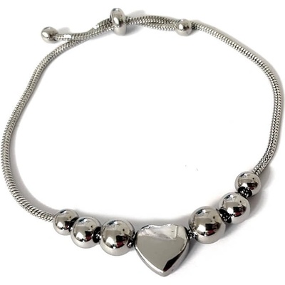 Stainles Steels náramek z chirurgické oceli SRDCE N13 stahovací