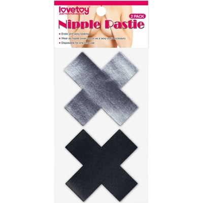LoveToy Cross Pattern Nipple Pasties 2 pack
