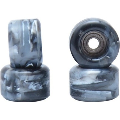 Hood Urethanová kolečka swirl bílá/černá Kolečka na fingerboard