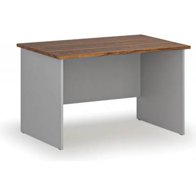 PRIMO Kancelársky písací stôl rovný GRAY, 1200 x 800 mm, sivá/orech