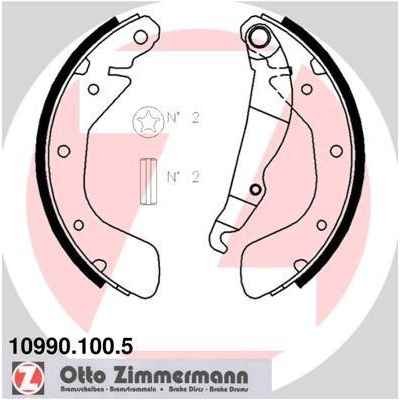 Sada brzdových čeľustí ZIMMERMANN 10990.100.5