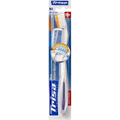 Trisa Professional Pro Interdental четка за зъби средно твърда с КАПАЧЕ