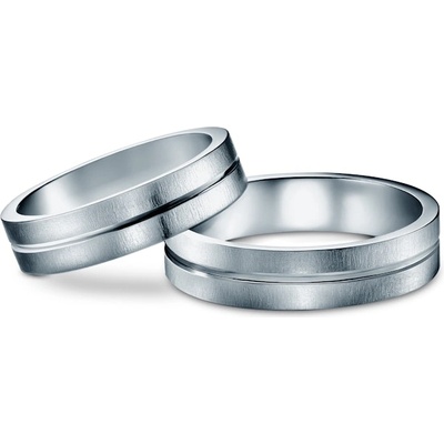 SAVICKI Сватбени халки: титан, плоски, 5 мм