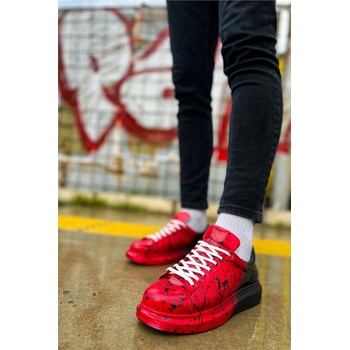 Chekich Унисекс обувки с връзки ch254 cbt - Червени с Черен #370947 (370947_Червен)