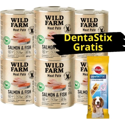 Wild Farm Pate Salmon&Fish 6 x 800 g