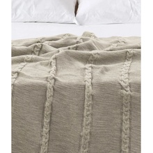 Oyo Concept přehoz na postel Trenza béžová 150 x 200 cm