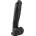 EasyToys - голям дилдо с тестиси и вакуум - 26, 5 см - черен
