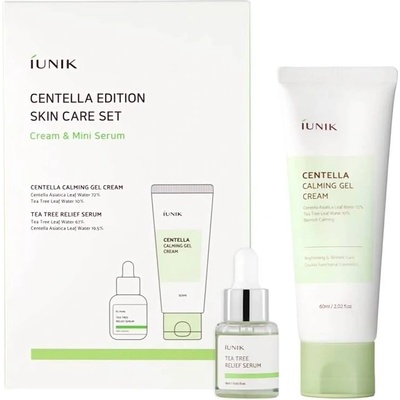 IUNIK Centella & Tea Tree Relief Комплект - Гел-крем и Серум, 60 + 15 ml