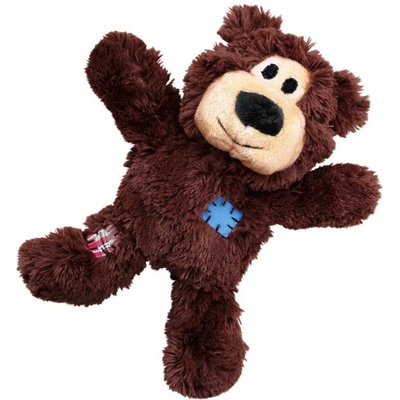 KONG KONG WildKnots Bears мече играчка за кучета от плат и въже - XL: Д 35 x Ш 25 В 11 см