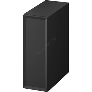 Cersanit S1022-007 - Стенен шкаф за баня MILLE 20x45 cm в матово черно (CS0267)