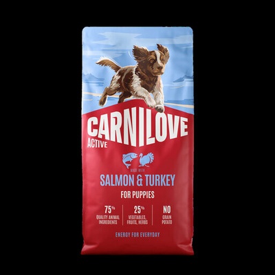 Carnilove Active Puppy lososové a krůtí 2 x 12 kg