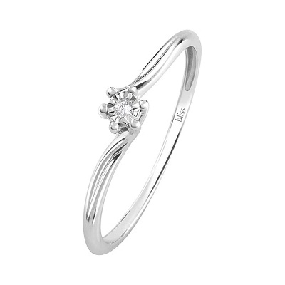 Bliss Диамантен пръстен от бяло злато Bliss 20101415 (20101415)