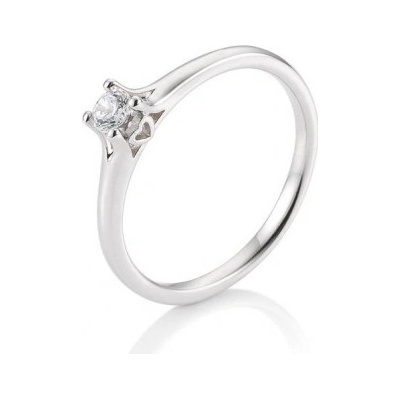 Sofia Diamonds prsteň z bieleho zlata s diamantom BE41 05680