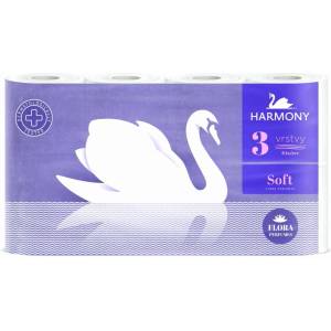 Harmony Трипластова тоалетна хартия harmony soft flora aroma - 8 бр. 30357 (4500)