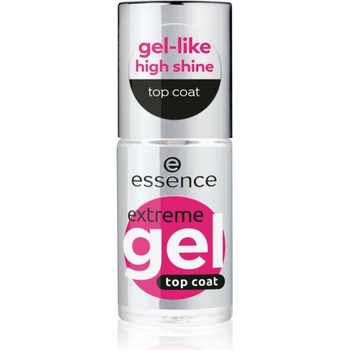 Essence Extreme Gel gélový vrchný lak na nechty 01 Gloss to Glow 8 ml