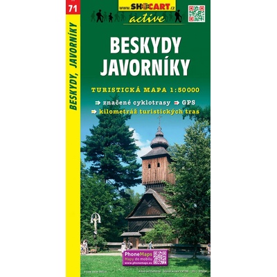 Turistická mapa 071 Beskydy Javorníky 1:50 000