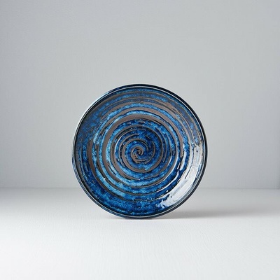 MIJ Plytký tanier Copper Swirl 20 cm