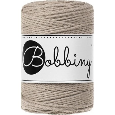 Bobbiny 3PLY Macrame Rope 1,5 mm 100 m Beige Špagát