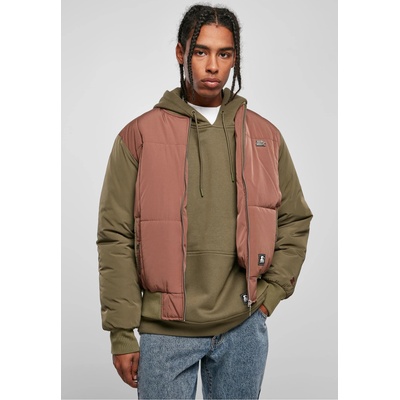 Urban Classics Мъжко Бомбър Яке Starter Quilted Bomber Jacket bark/darkolive XXLUB-ST281-04115 - Тъмносив, размер S