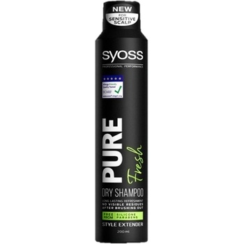 Syoss Pure Fresh Vegan bez silikónov suchý šampón 200 ml