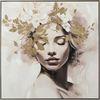 imageLAND АКРИЛНА КАРТИНА gold flowered beauty (104523)