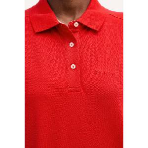 Barbour тениска с яка дамска от памук с еластан Bowford (LML0886)