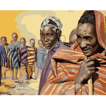 Zuty Malování podle čísel AFRIKA DOMORODCI D. RUSTY RUST
