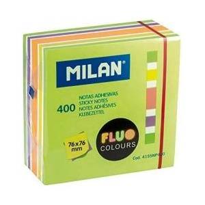MILAN Notepad Milan Fluo Self-adhesives 7, 6 x 7, 6 cm