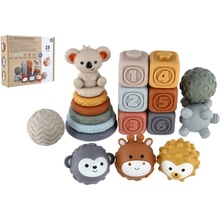 Teddies Sada skládanek s míčky 19ks