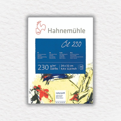 Hahnemühle blok na olejové farby 230 gr m2 10 listov 24x32 cm